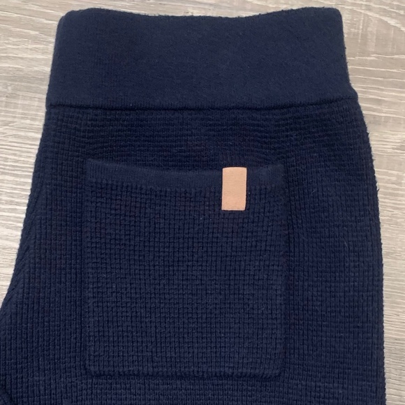 Lunya Thermal Leggings High Rise Waffle Knit Navy Blue Women's Small S - Picture 3 of 8